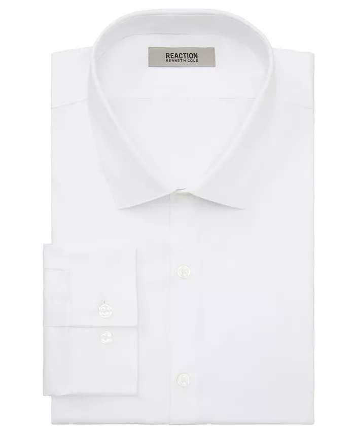 Men's Techni-Cole, Slim Fit Shirt, Sateen Solid - thumbnail 3