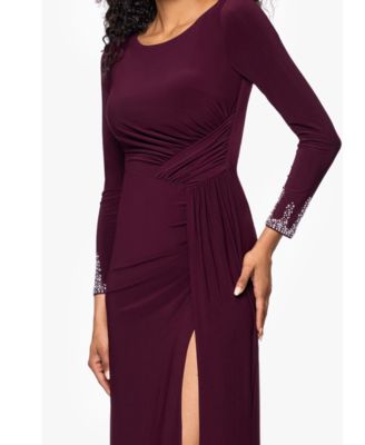 Women's&nbsp;Long Sleeve Beaded Cuff Dress
