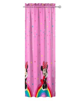 Minnie Mouse Curtains for Kids Bedroom 4-Piece Drape Set Pack of 2