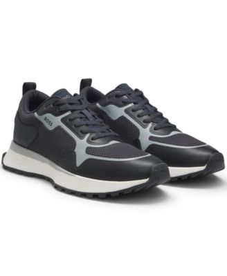 Hugo Boss - Men's Branded Mixed-Material Trainers