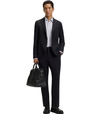 Men's Printed Cotton Blend Slim-Fit Dress Shirt