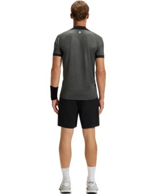 Men's Jersey Zip-Neck Slim-Fit Polo Shirt