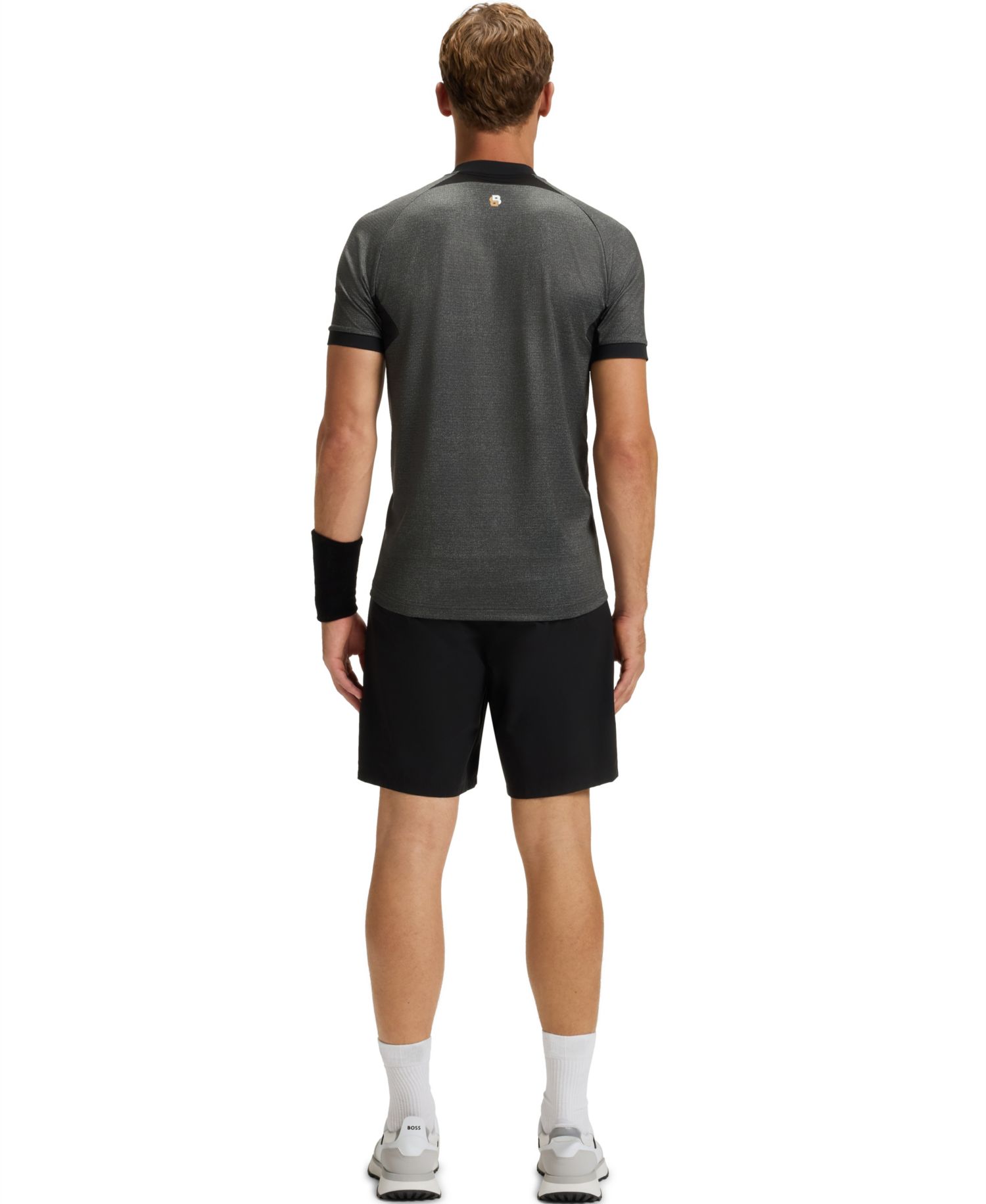 Men's Jersey Zip-Neck Slim-Fit Polo Shirt
