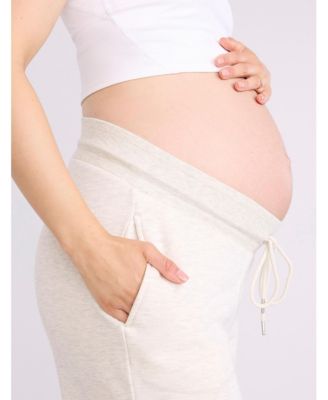 Women's Under the Belly Wide Leg Sweatpants - Motherhood Maternity