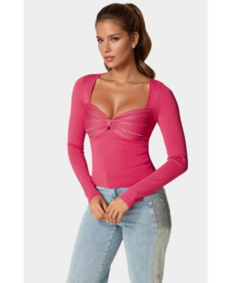 Embelished Long Sleeve Sweater