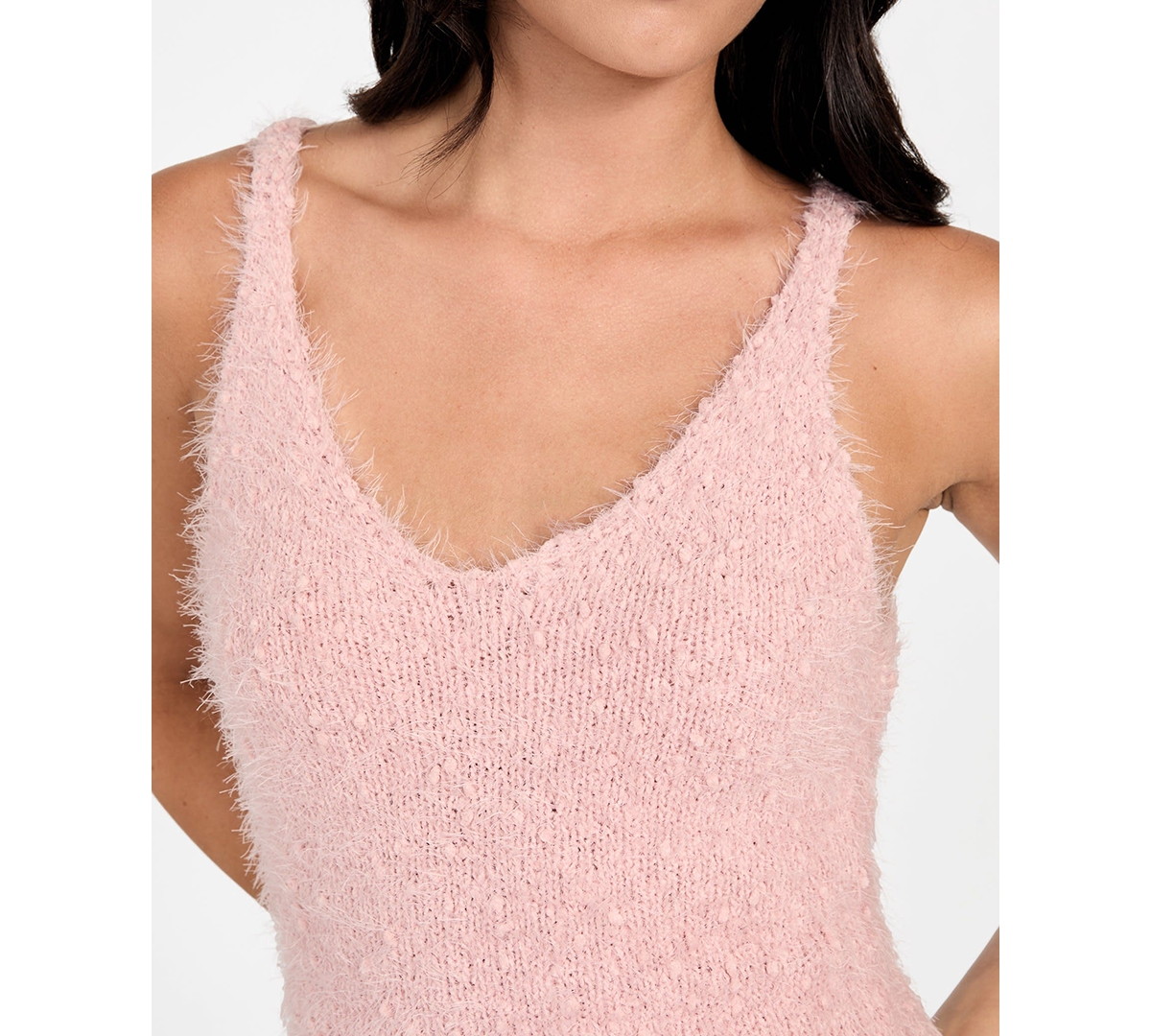 Guess Women's Sleeveless Sweater Tank Top In Pink