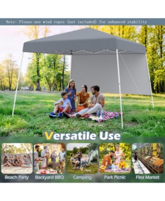 8 X 8 Feet Pop up Canopy Tent with 1 Sidewall and Portable Backpack