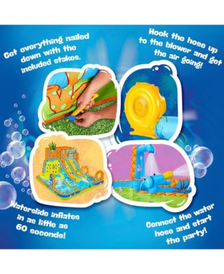 SpongeBob Mega Climb N  Go Inflatable Water Slide with Climbing Wall, 2 Slides & More