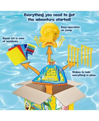 SpongeBob Ultra Climber Inflatable Water Slide with Climbing Wall, Two Slides & More