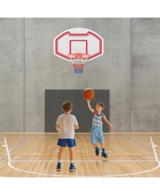 Large Wall Mounted Basketball Hoop with Shatter-proof Backboard