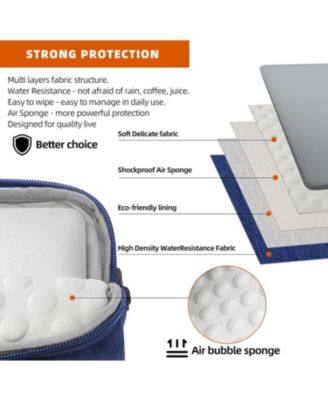 15.6 inch Laptop Shoulder Bag, Slim Laptop Sleeve Case, Shockproof Computer Notebook Ultrabooks Carrying Case Handbag Cover Fit for Acer Asus Dell Lenovo HP, Blue