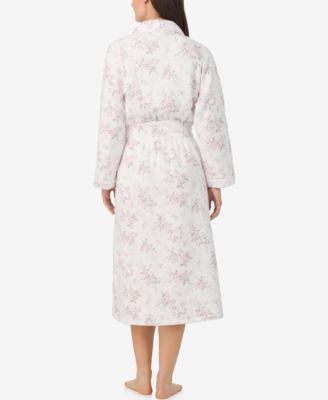 Women's Long Sleeve Diamond Quilt Ballet Wrap Robe