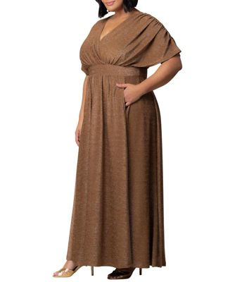 Plus Size Geneva Sparkling Evening Gown