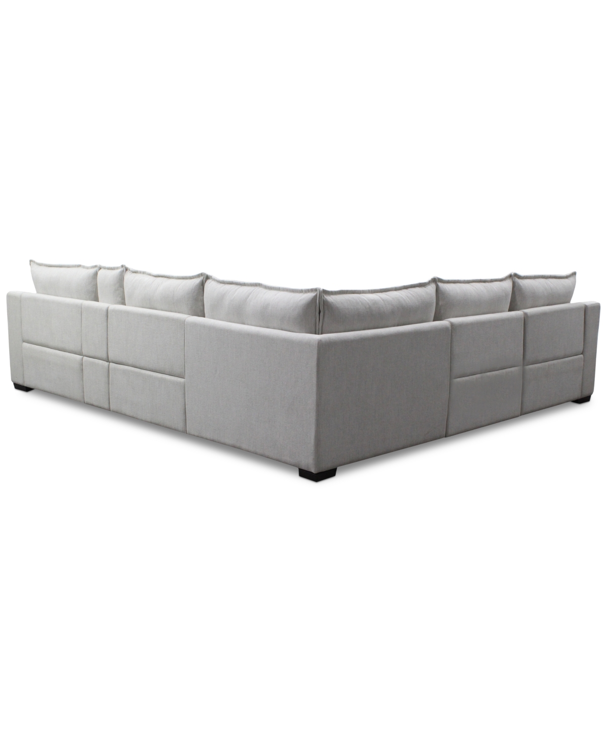 Macy's Borsi 6-pc. Sectional With 2 Power Recliners & 1 Console, Exclusive At  In Gray