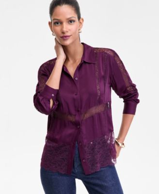 Women's Lace-Detail Shirt