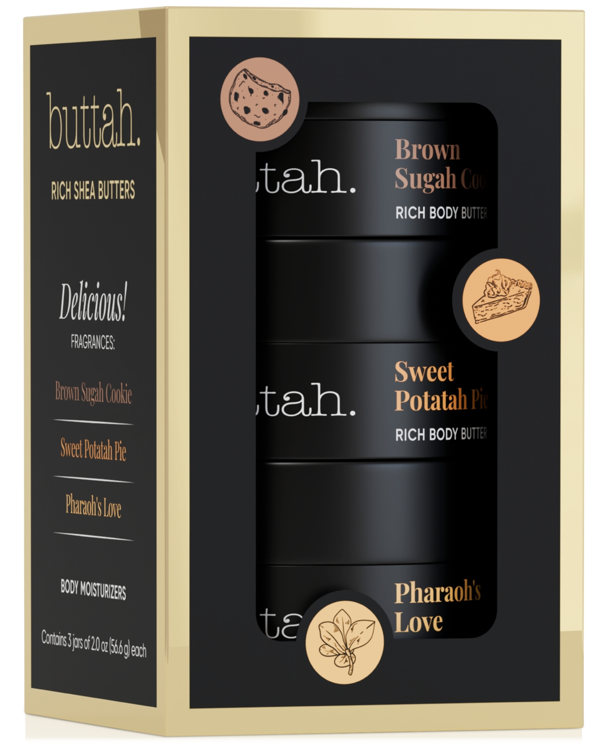 Buttah Skin 3-Pc. Holiday Treats Rich Body Butter Set