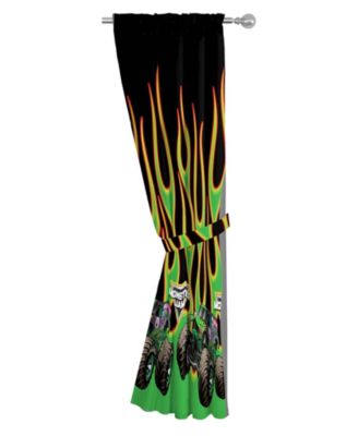 Monter Jam Curtains for Kids Bedroom 4-Piece Drape Set Pack of 2