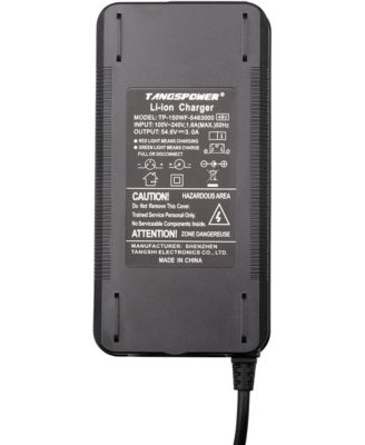 48V Lithium Battery Charger, 54.6V Output, Adapter for 13 Series 25Ah-14Ah Lithium Batteries