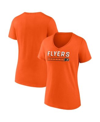 Fanatics - Women's Orange Philadelphia Flyers V-Neck T-Shirt