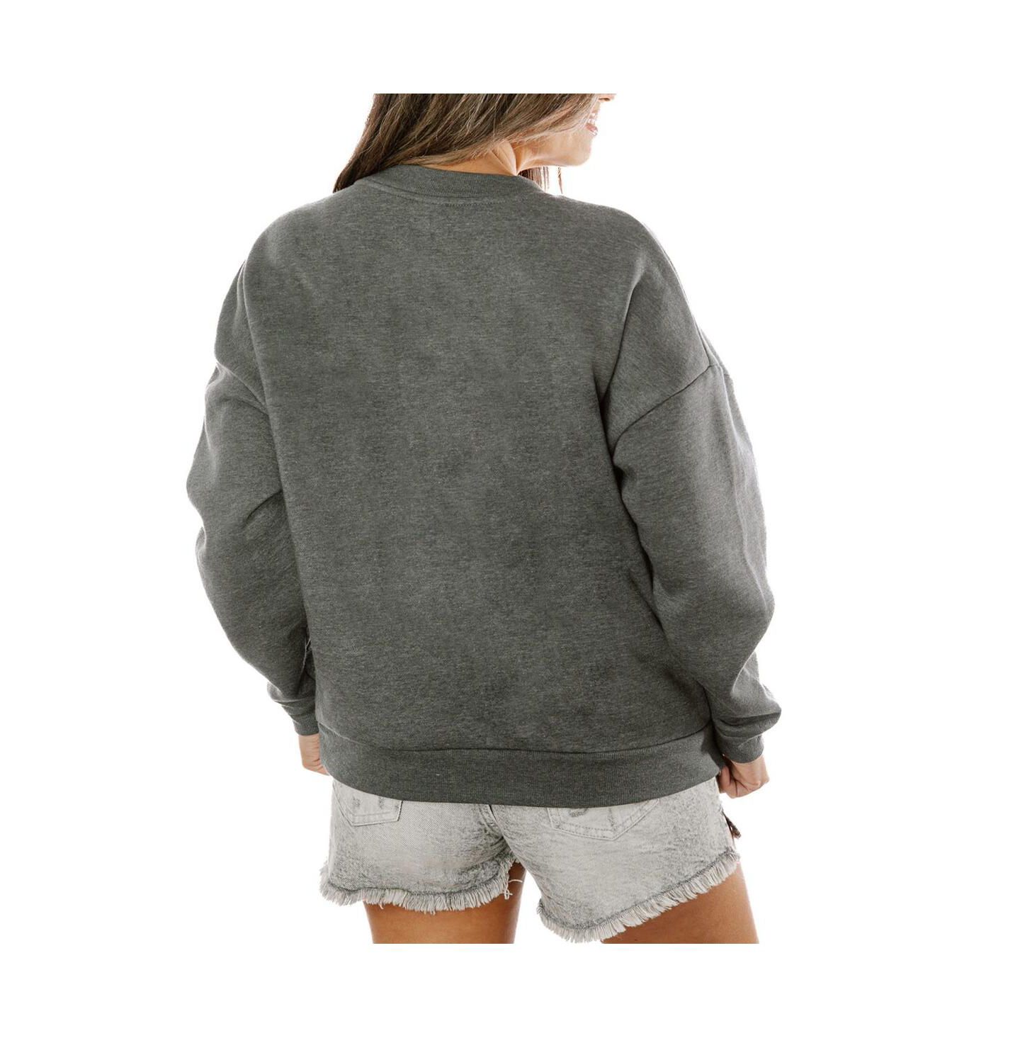 Женская толстовка Gameday Couture Charcoal Real Salt Lake Oversized Fleece Pullover — фото 2