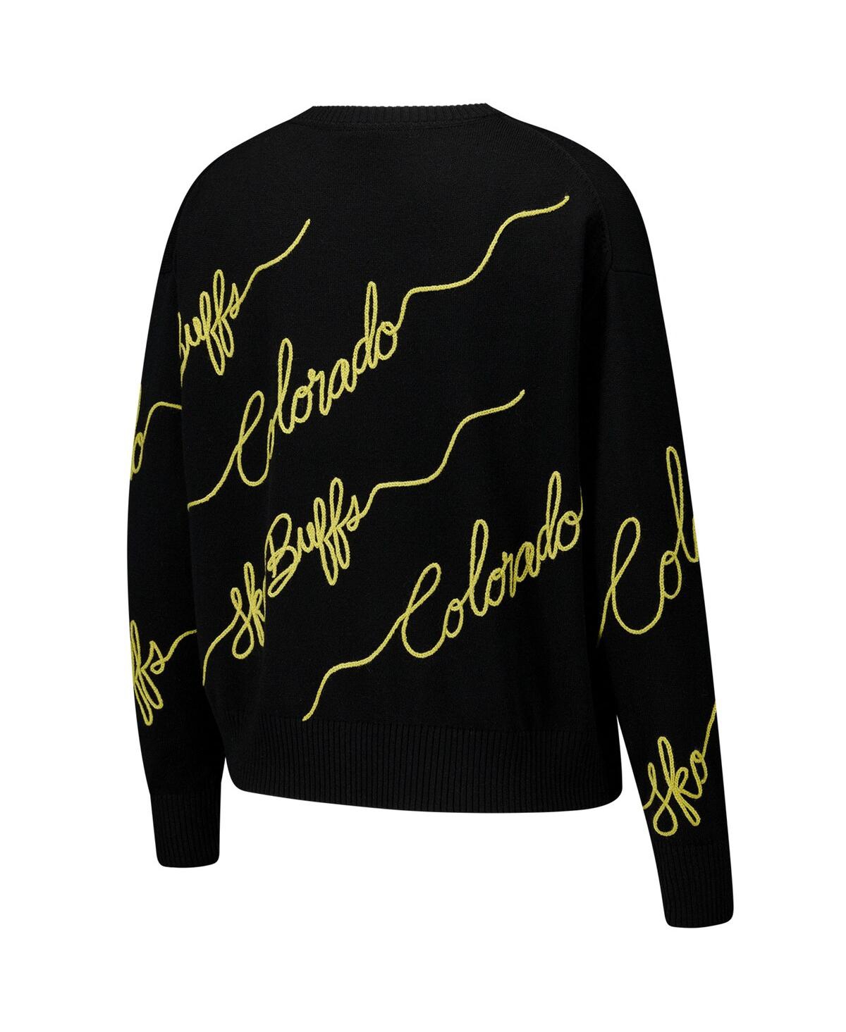 Kadyluxe Black Colorado Buffaloes Love Note Pullover Sweater In Black