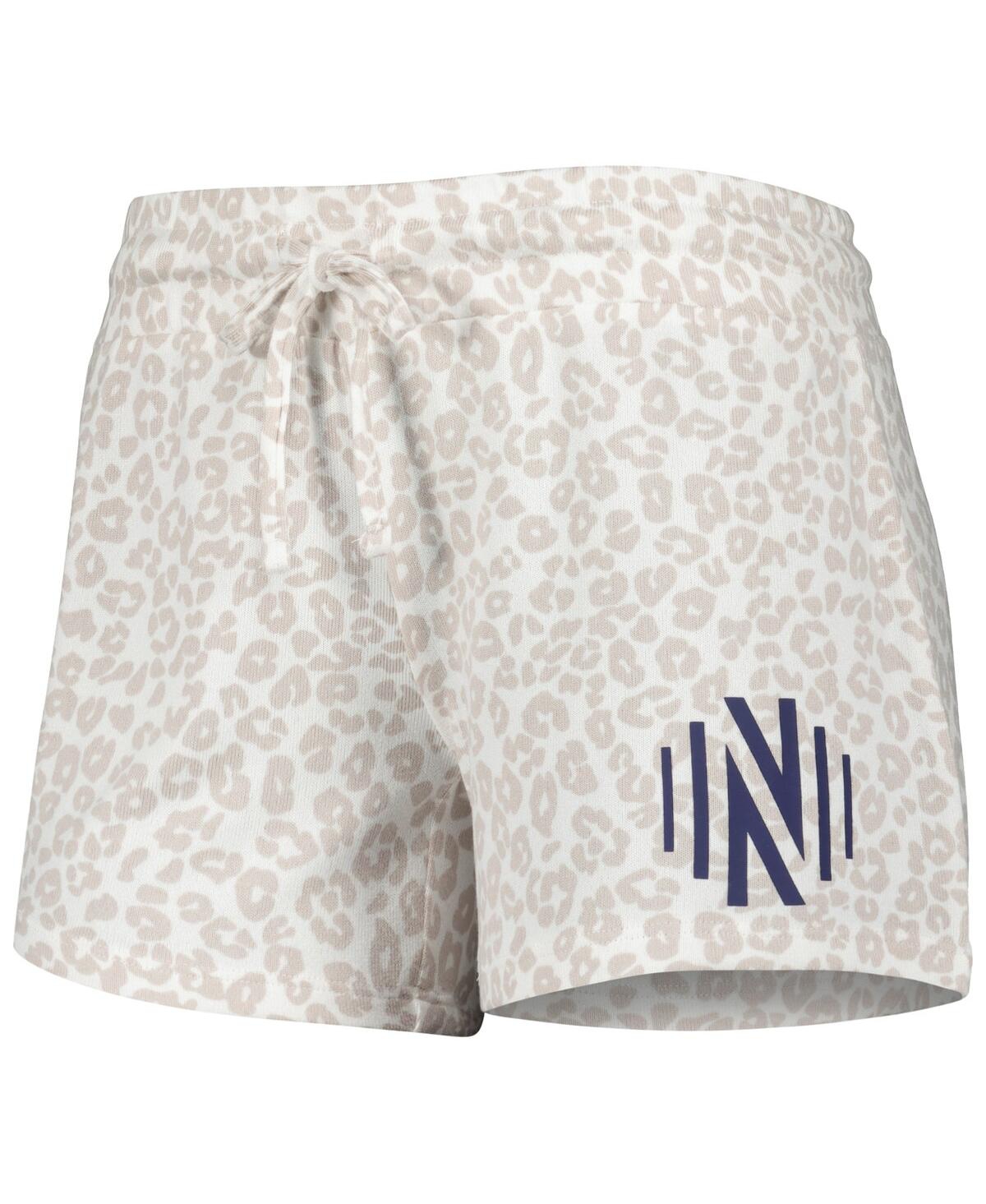 Concepts Sport Women's Cream Nashville Sc Accord Shorts In Black