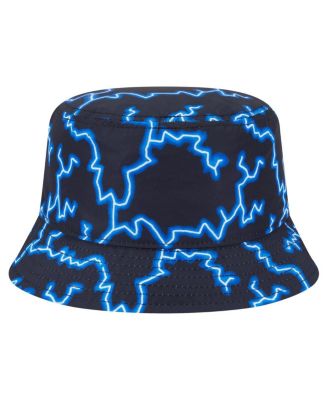Men's Black/Light Blue New York Knicks Summer Sun and Storm Reversible Bucket Hat