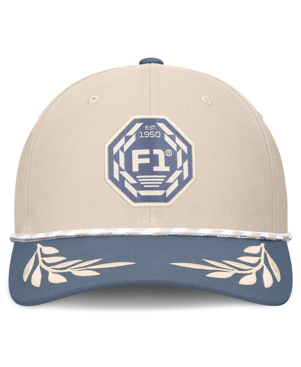 Formula 1 Men's Tan Merchandise Heritage Slick Snapback Hat In Brown