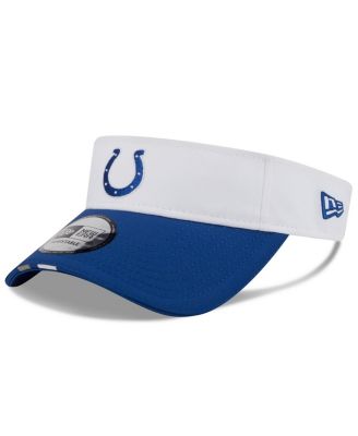 New Era - Men's White/Royal Indianapolis Colts 2025 NFL Training Camp Adjustable Visor Hat