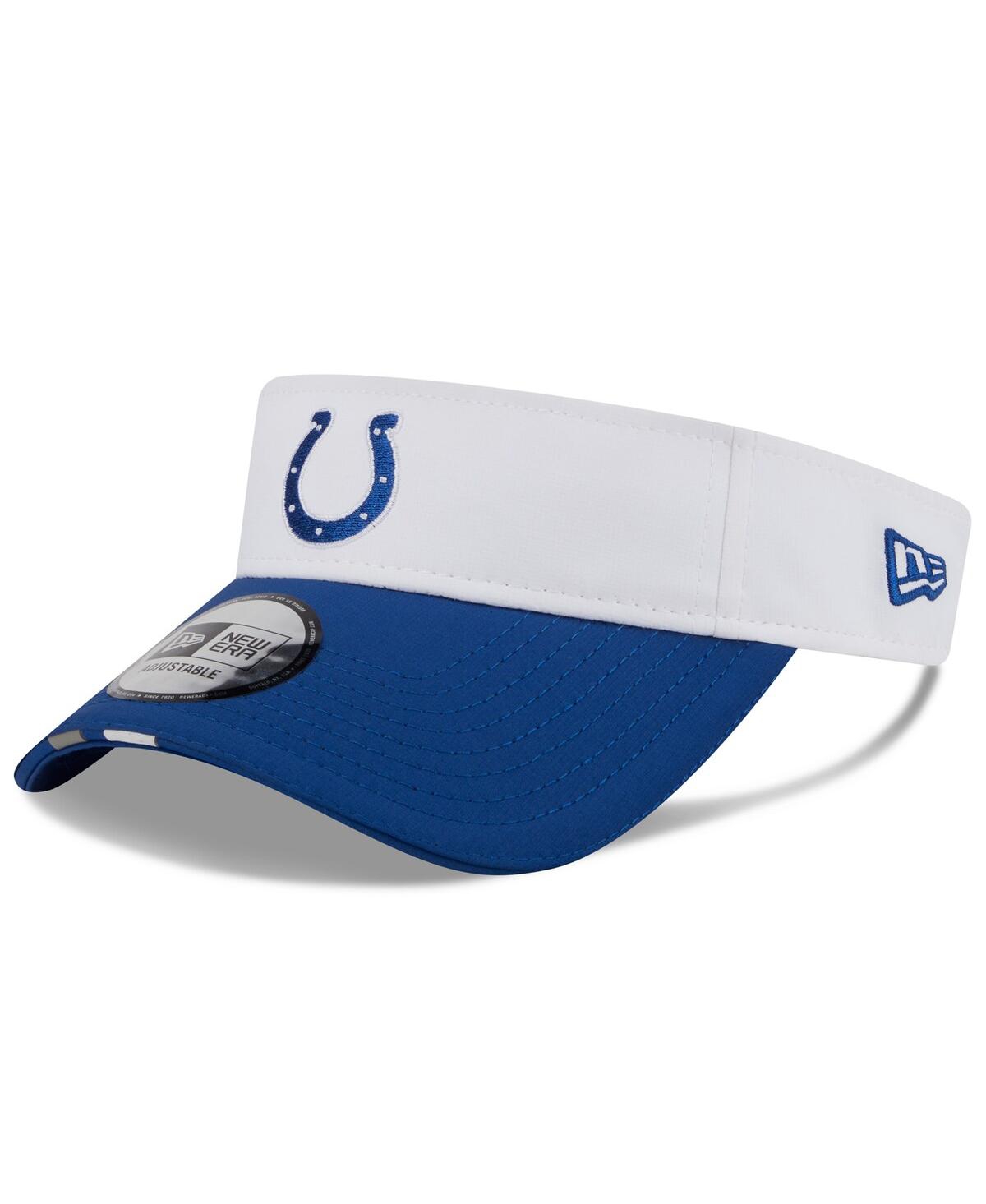 Men's White/Royal Indianapolis Colts 2025 Nfl Training Camp Adjustable Visor Hat - White, Royal