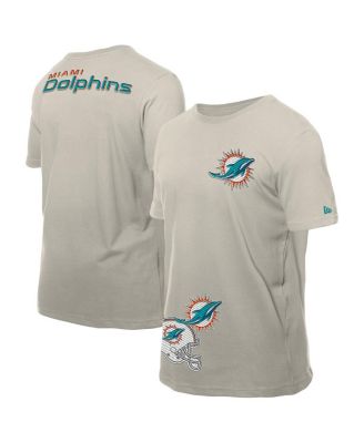 New Era - Men's Light Beige Miami Dolphins Multi Patch T-Shirt