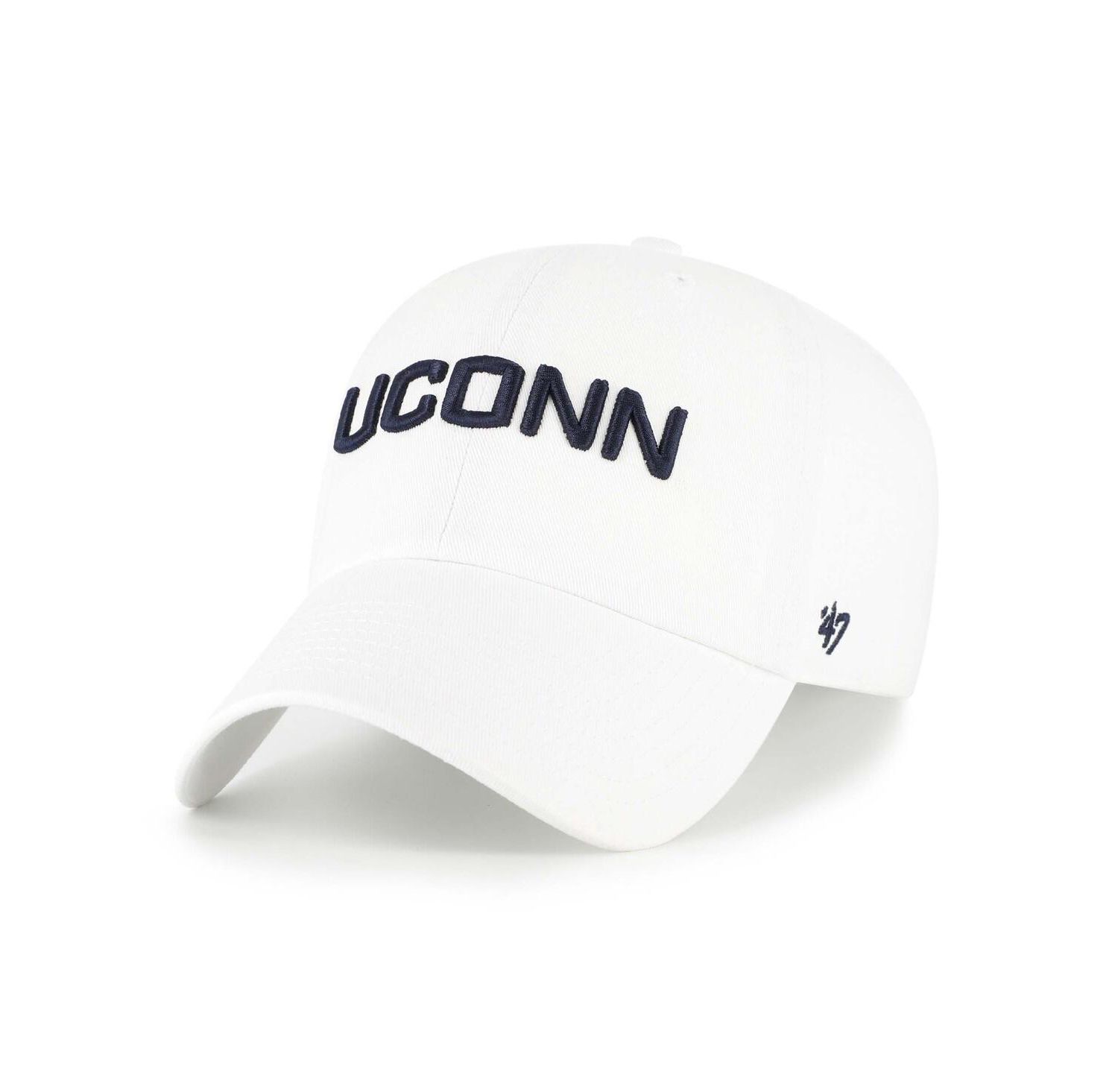 Men's White UConn Huskies Clean Up Adjustable Hat