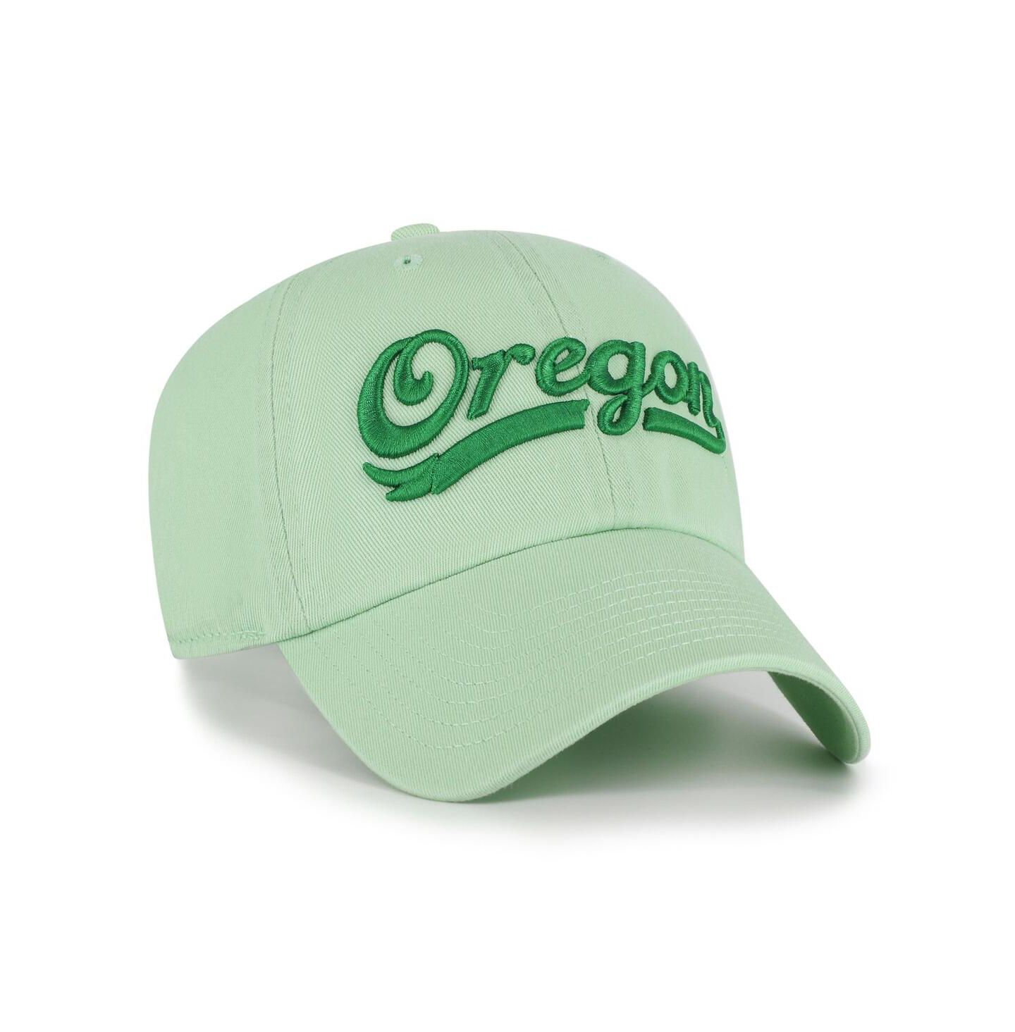 Мужская кепка '47 Brand Light Green Oregon Ducks Clean Up Adjustable Hat — фото 3