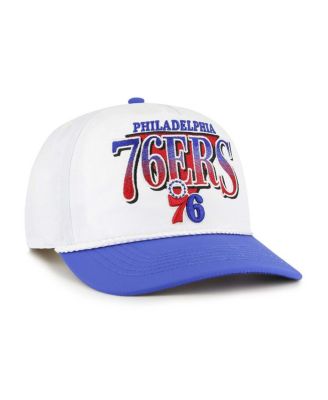 Men's White/Royal Philadelphia 76ers Tribute Two-Tone Hitch Adjustable Hat