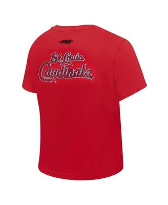Women's Red St. Louis Cardinals Game Day Classics Baby Doll Cropped T-Shirt