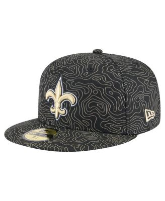 New Era - Men's Black New Orleans Saints Geo 59FIFTY Fitted Hat