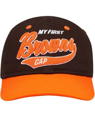 Baby Boys and Girls Brown/Orange Cleveland Browns My First Tail Sweep Slouch Flex&nbsp;Hat