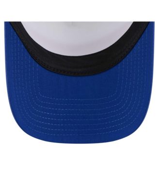 Big Boys and Girls Royal New York Giants Sport Night Color Block 9FORTY A-Frame Trucker Adjustable Hat
