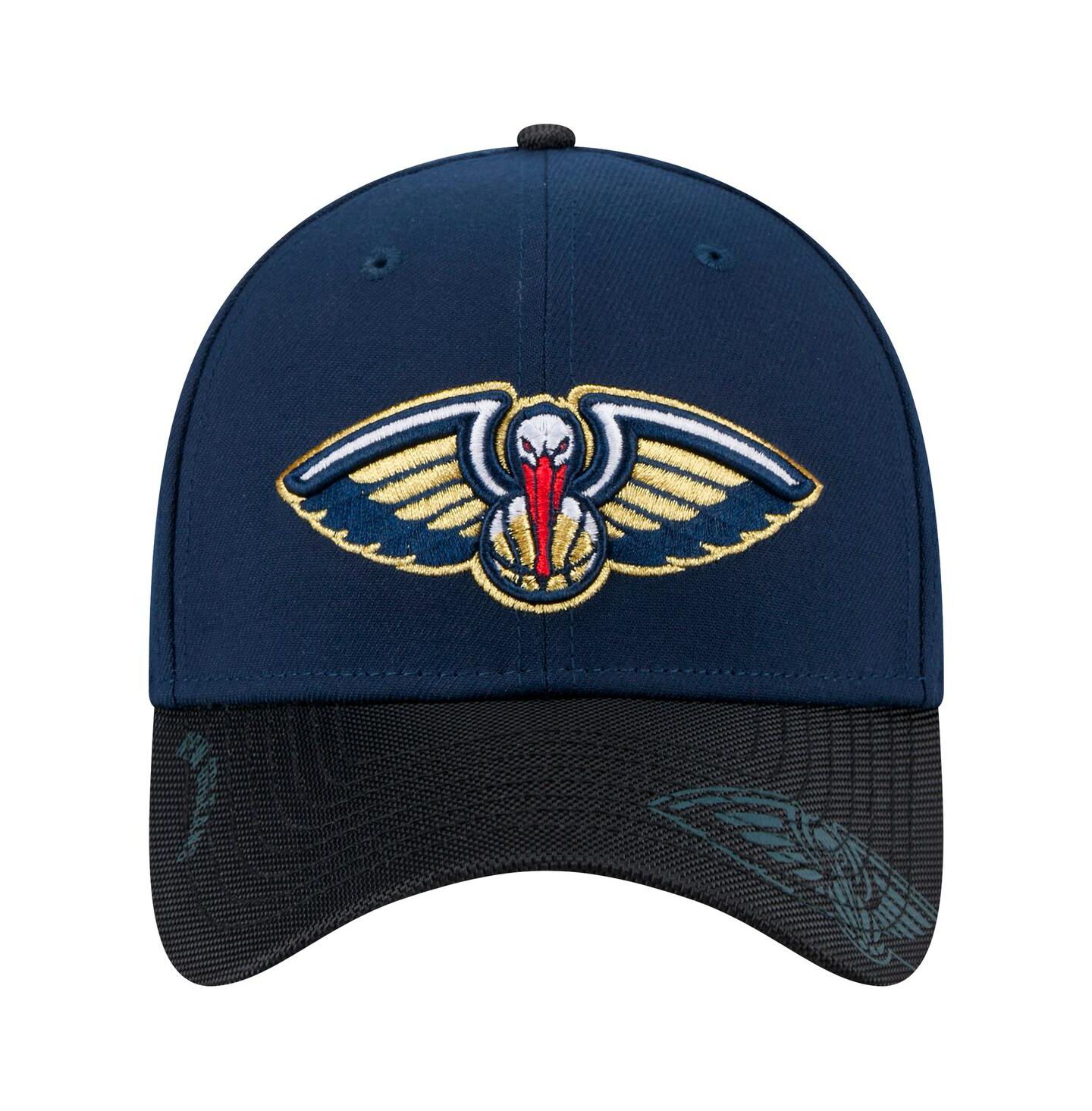 Мужская кепка New Era Navy New Orleans Pelicans Sport Night 39THIRTY Flex Hat — фото 5