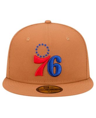 Men's Tan Philadelphia 76ers Color Pack 59FIFTY Fitted Hat