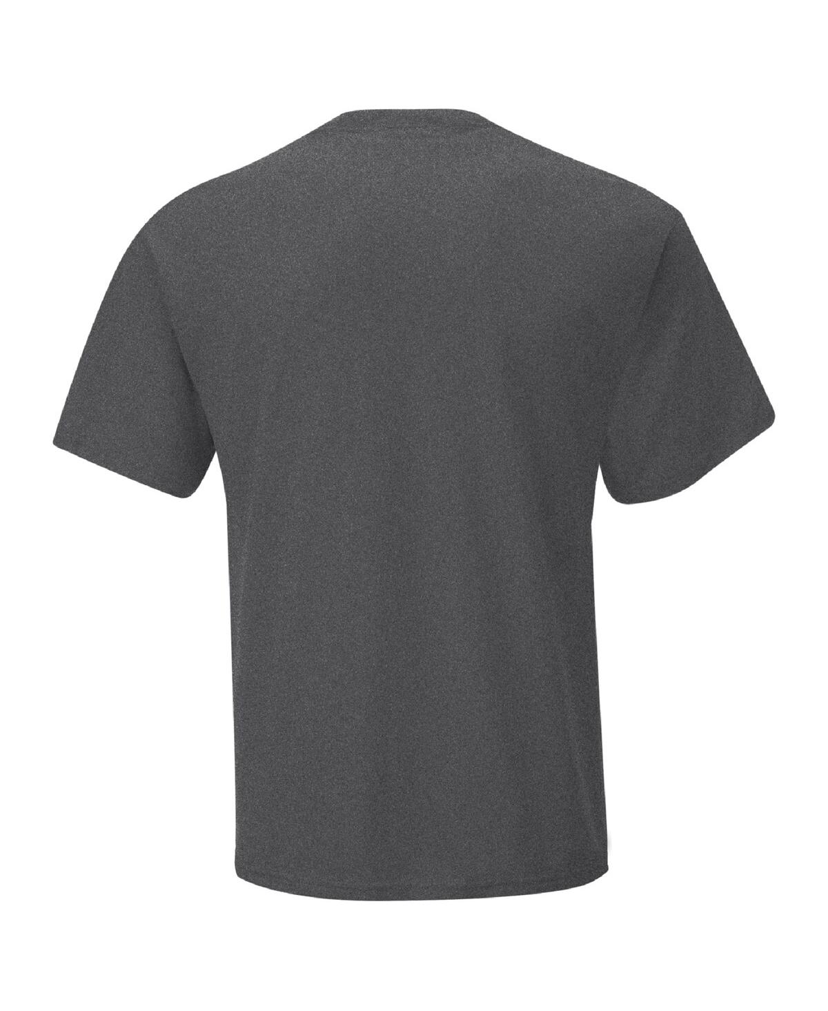 Joe Gibbs Racing Team Collection Men's Heather Charcoal Denny Hamlin Vintage T-shirt In Gray