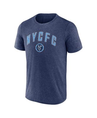 Men's Heather Navy New York City FC Drop Kick T-Shirt