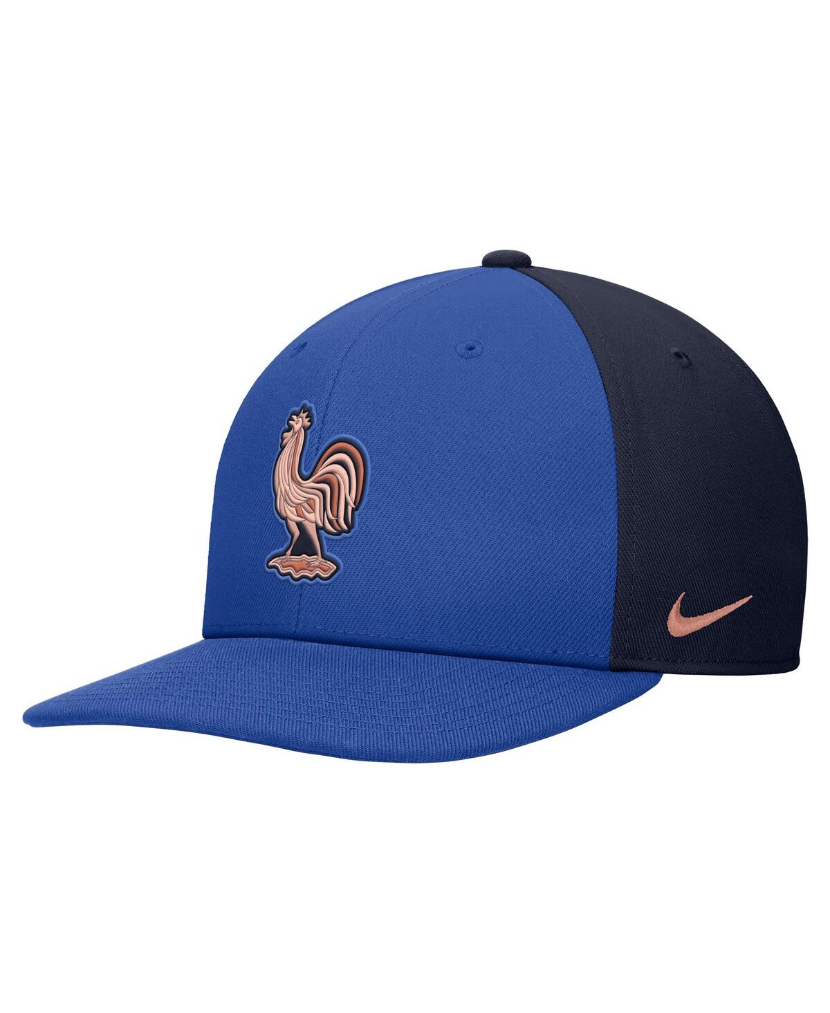 Nike Men's And Women's Blue France National Team Pro Flatbill Snapback Hat In Blue