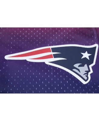 Men's&nbsp;Navy/Red New England Patriots Ombre Mesh Shorts