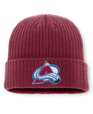 Fanatics - Men's Burgundy Colorado Avalanche Logo Cuffed Knit Hat