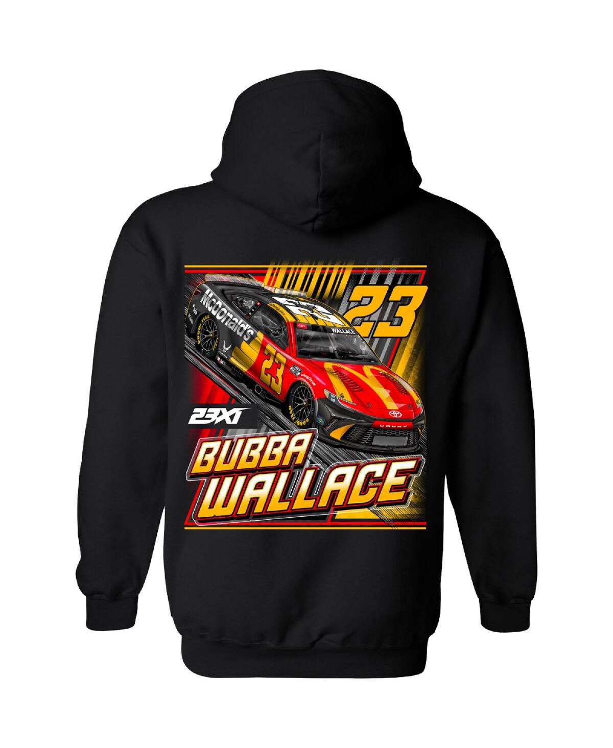23xi Racing Men's Black Bubba Wallace Mcdonald's Car Pullover Hoodie In Black
