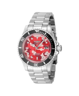 Men's 48568 Pro Diver Quartz 3 Hand Camouflage, Pink