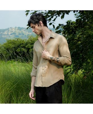 Men's Ruche-Textured Shirt