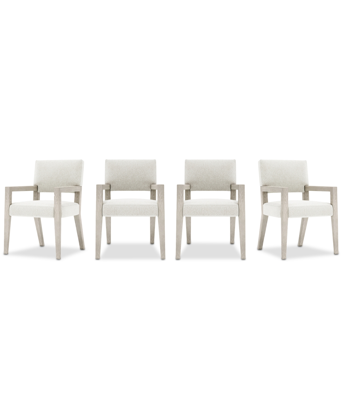 Bernhardt Tempo 4-pc. Arm Chair Set In White