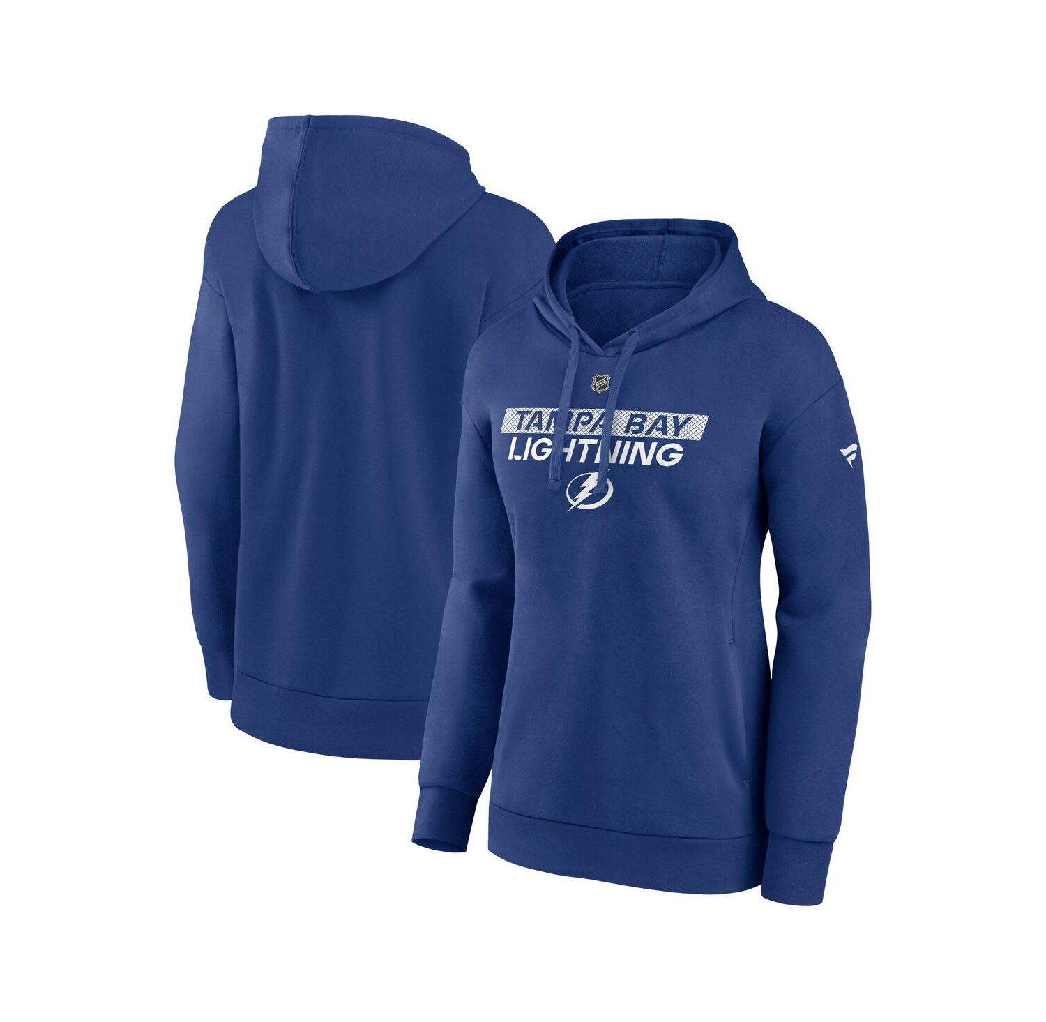 Women's Blue Tampa Bay Lightning Authentic Pro Core Primary Fleece Pullover Hoodie